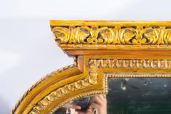 Antique Victorian Giltwood Overmantel Mirror, circa 1860
