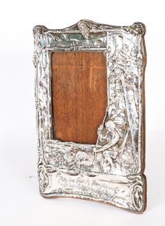 Antique Edwardian Sterling Silver Photo Frame "Hiawatha" 20th Century