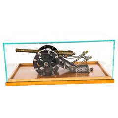 Antique Bronze Cased Model Colubrina da Fortezza Cannon 19th Century