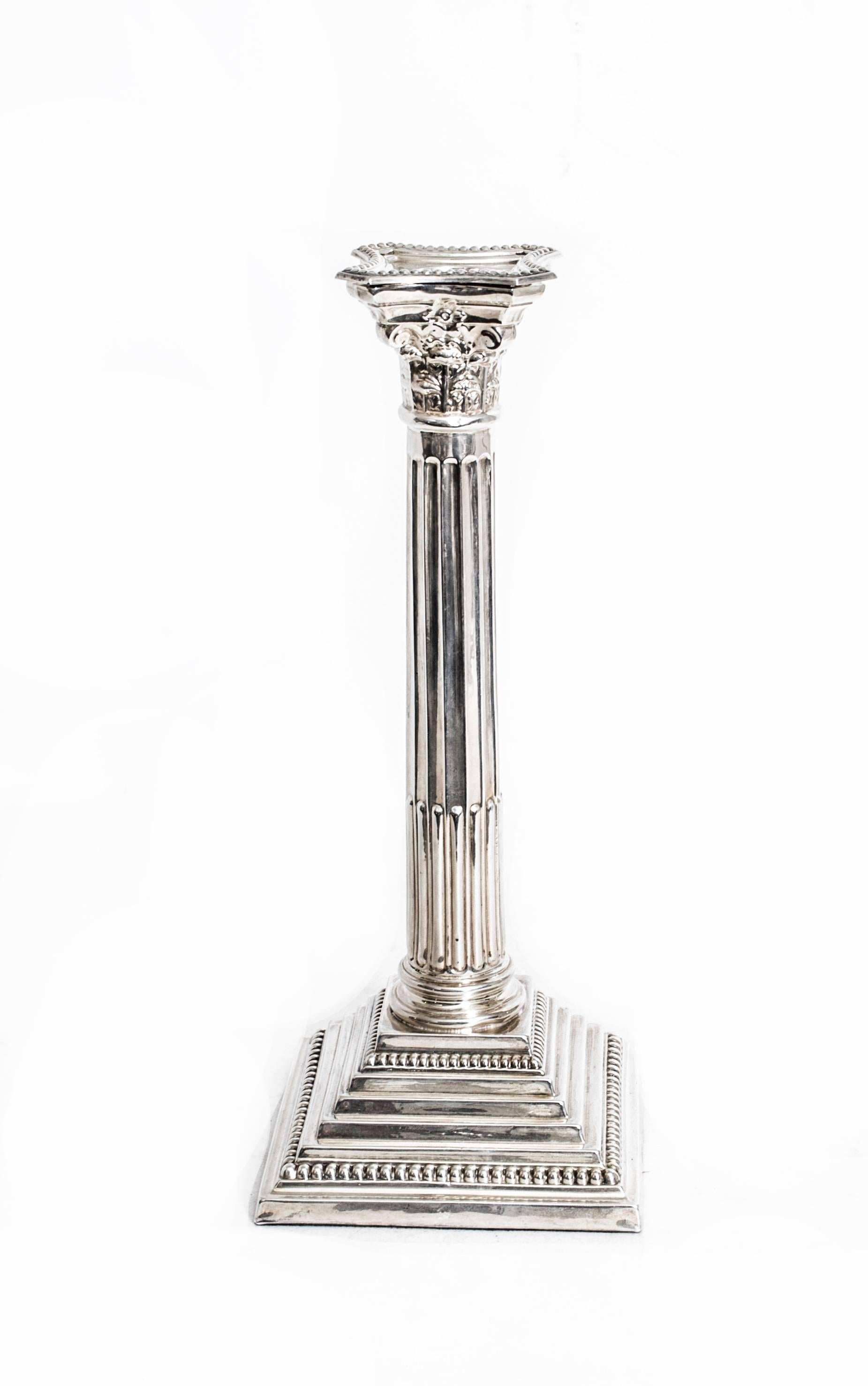 silver candle sticks