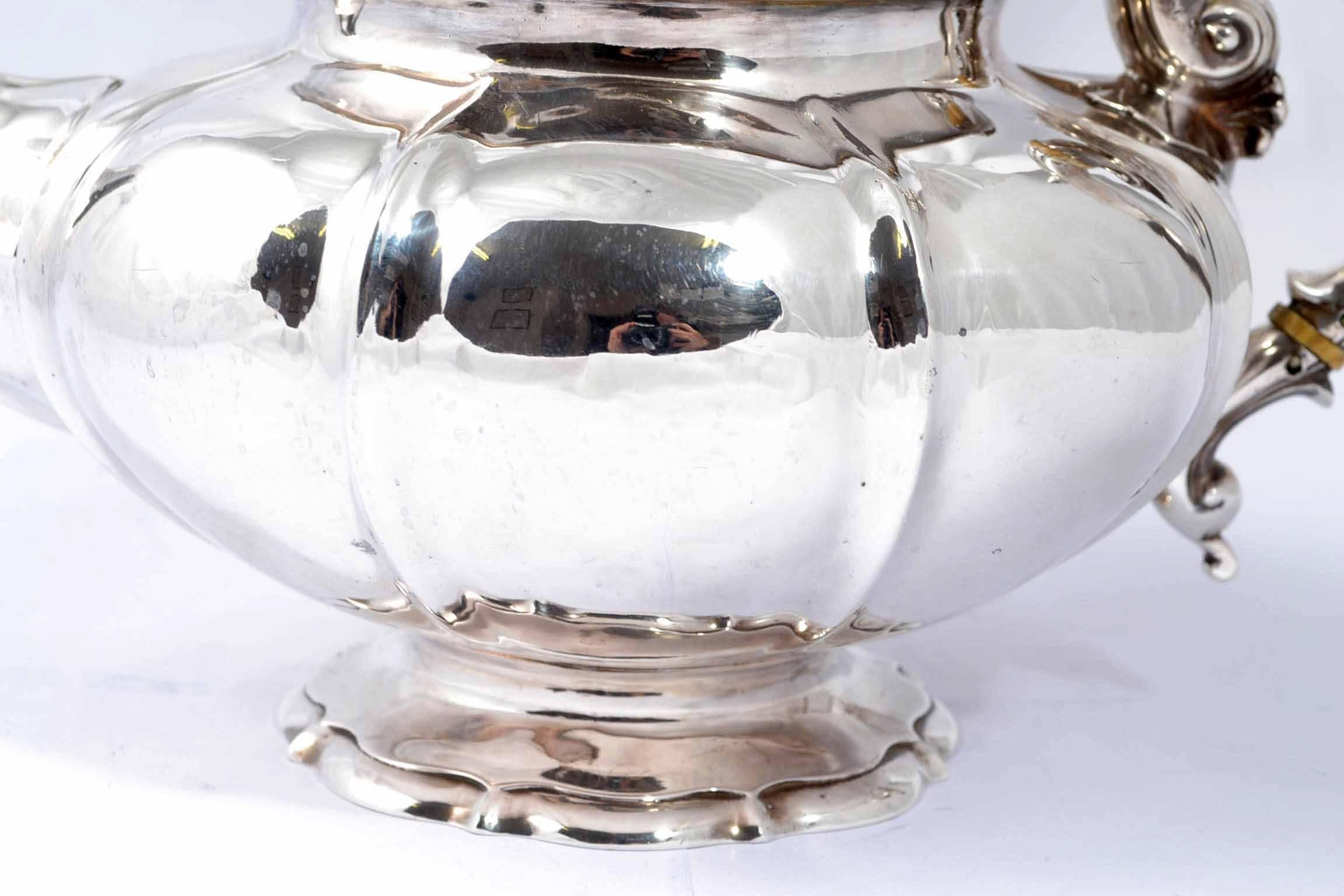 Antique Victorian Silver Teapot, 1832 1