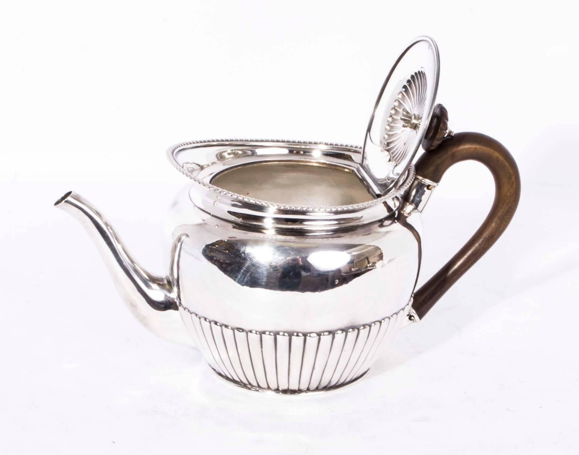 English Antique Sterling Silver Teapot Paul Storr, 1826