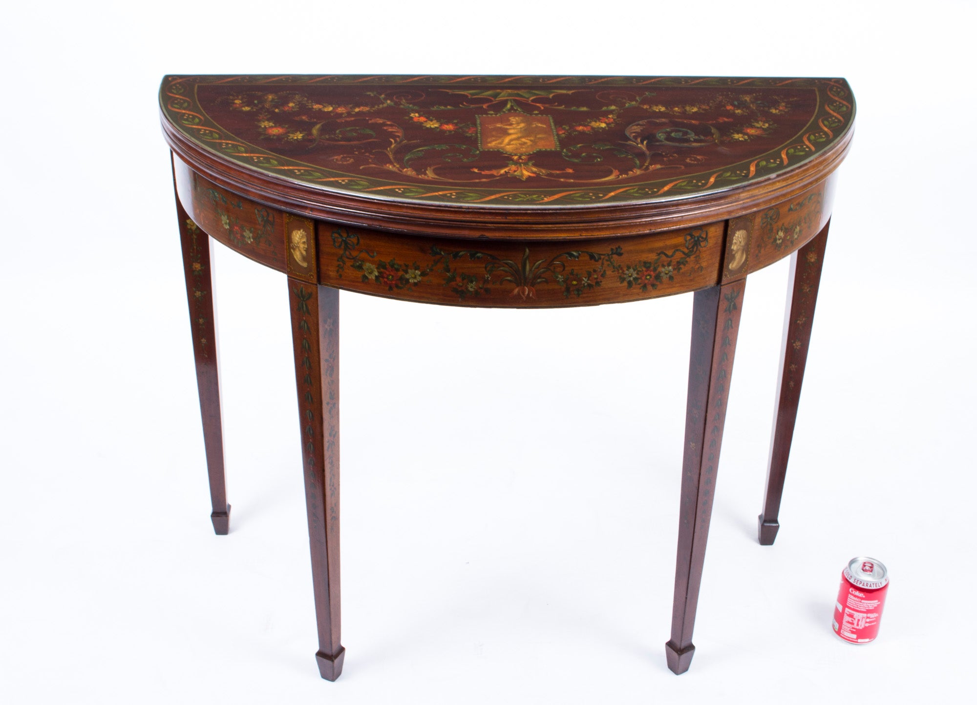 Antique Half Moon Card Console Table Circa 1870 At 1stdibs
