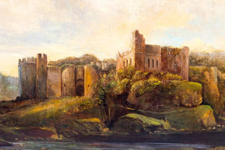 19th Century Painting Ruins Of Chepstow Castle At 1stdibs