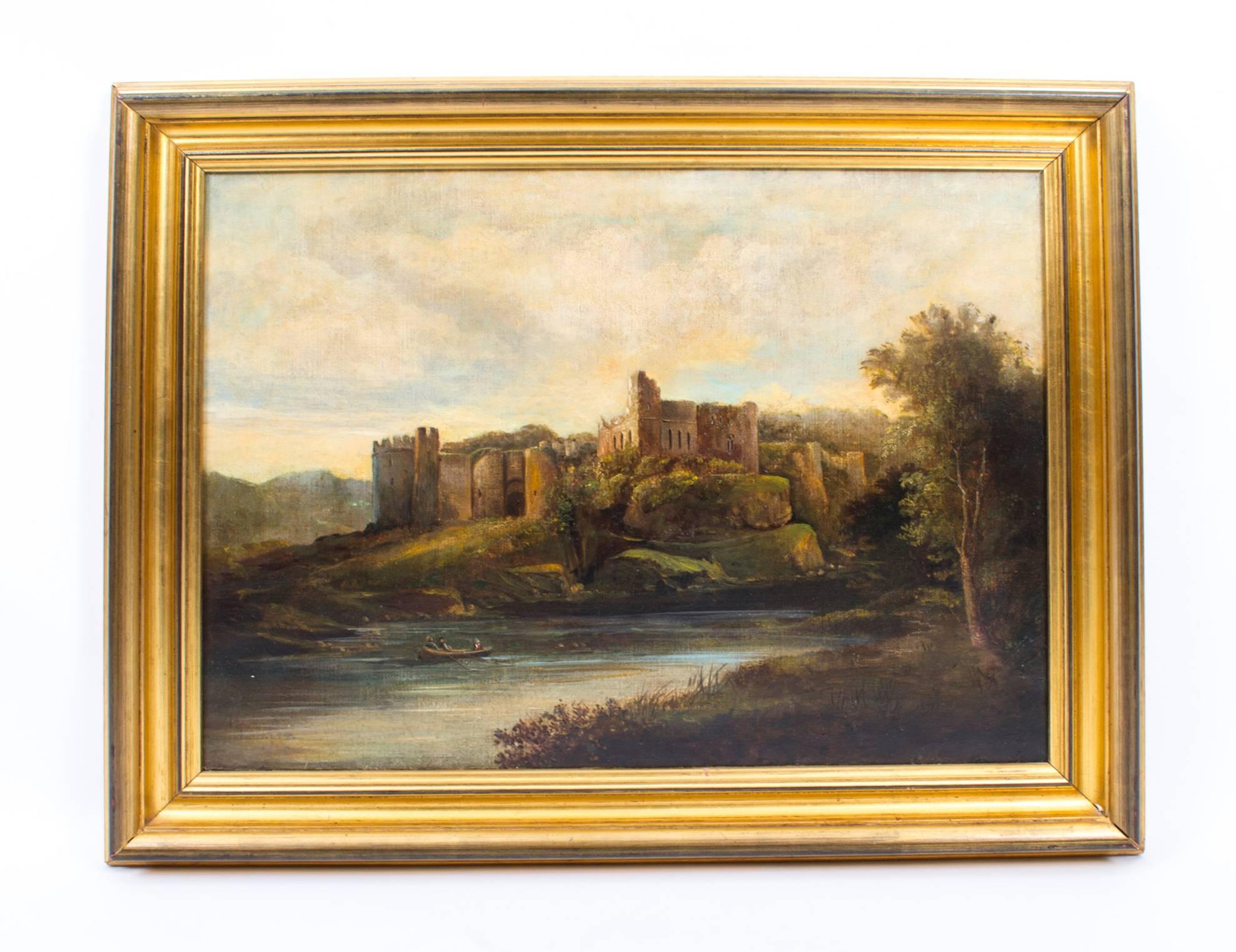19th Century Painting 'Ruins of Chepstow' Castle 1