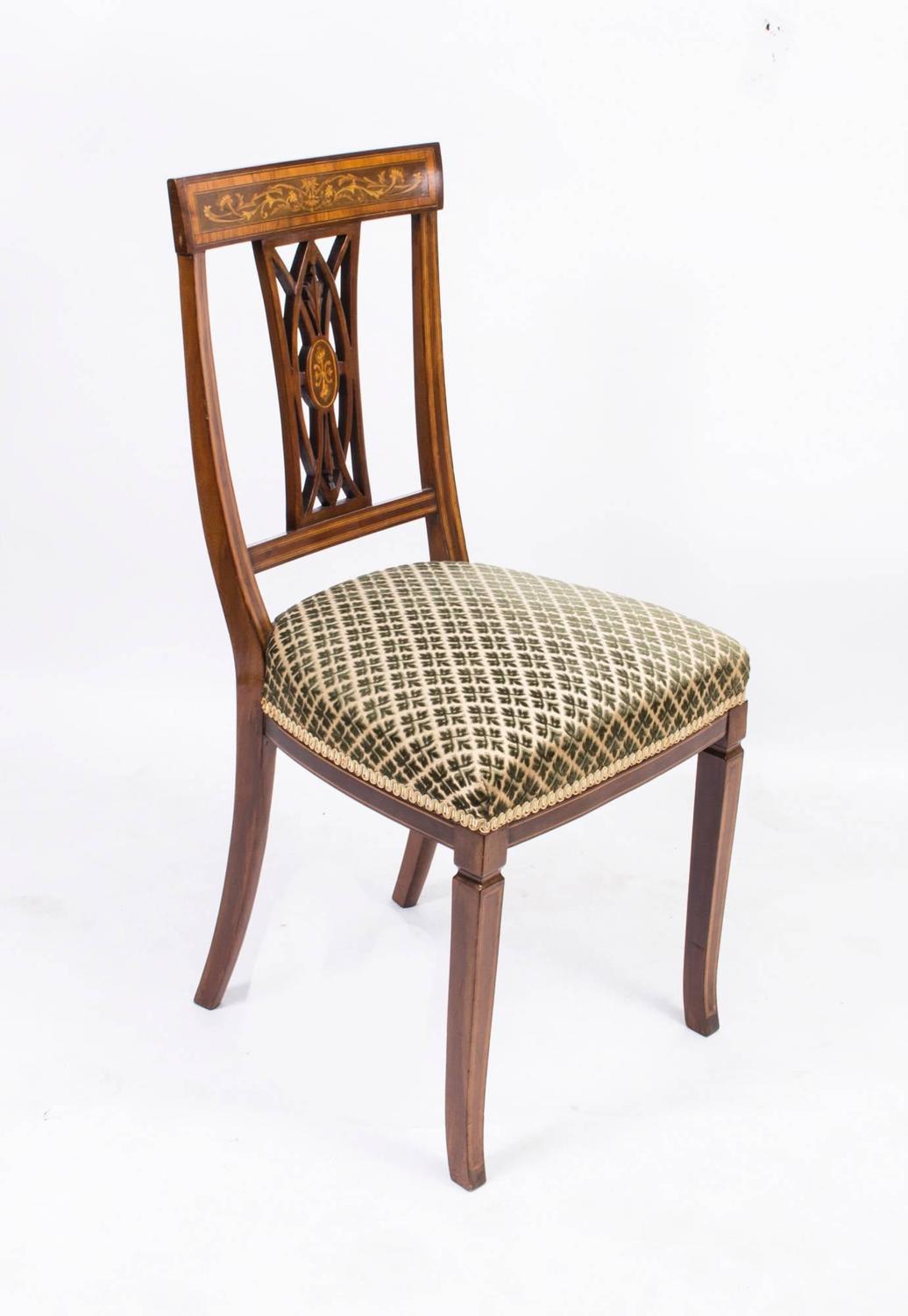 Antique Mahogany Dining Room Furniture - Set of Four Antique Hepplewhite Dining Room Chairs in ... - Thomasville traditional mahogany dining room set with 9.