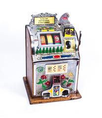 Antique 1920s Deco Poinsettia Slot Machine Mills Novelty Co