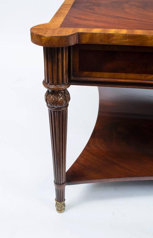 Bespoke Contemporary Flame Mahogany Coffee Table With Two ...