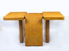 1930s Art Deco Bird's-Eye Maple Dining Table