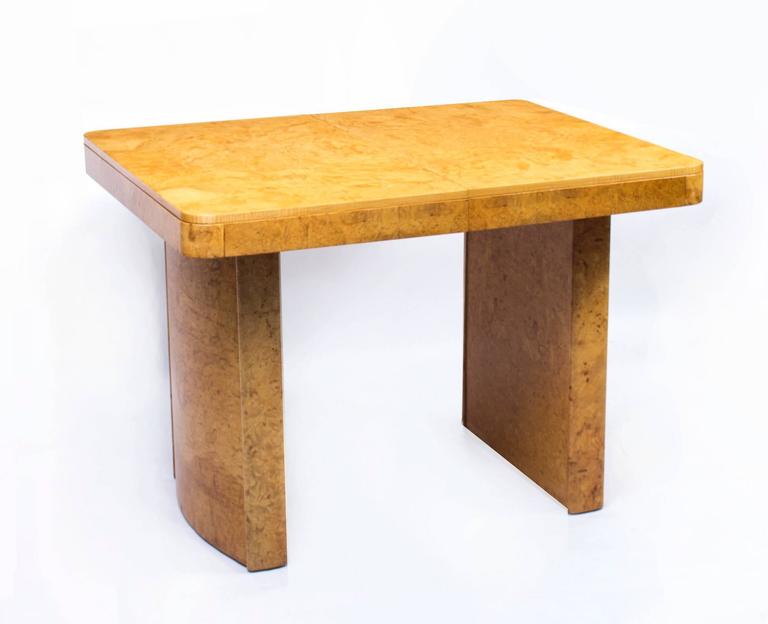1930s Art Deco Bird's-Eye Maple Dining Table at 1stDibs | birdseye