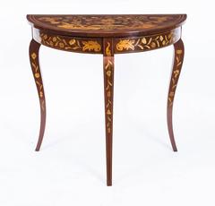 18th Century Dutch Marquetry Console Table