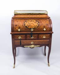 Antique French Louis XV Revival Marquetry Bureau, circa 1870