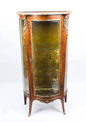Antique Kingwood Louis Revival Display Cabinet Vitrine, circa 1880