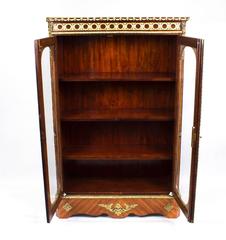 19th Century Victorian Burr Walnut Low Display Cabinet