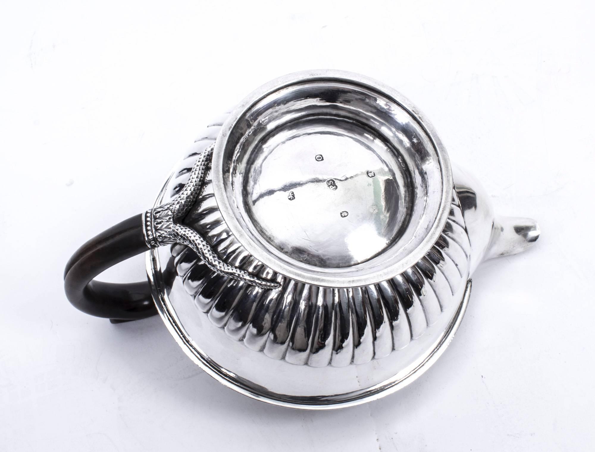 Antique Sterling Silver Teapot Paul Storr, 1809 In Excellent Condition In London, GB