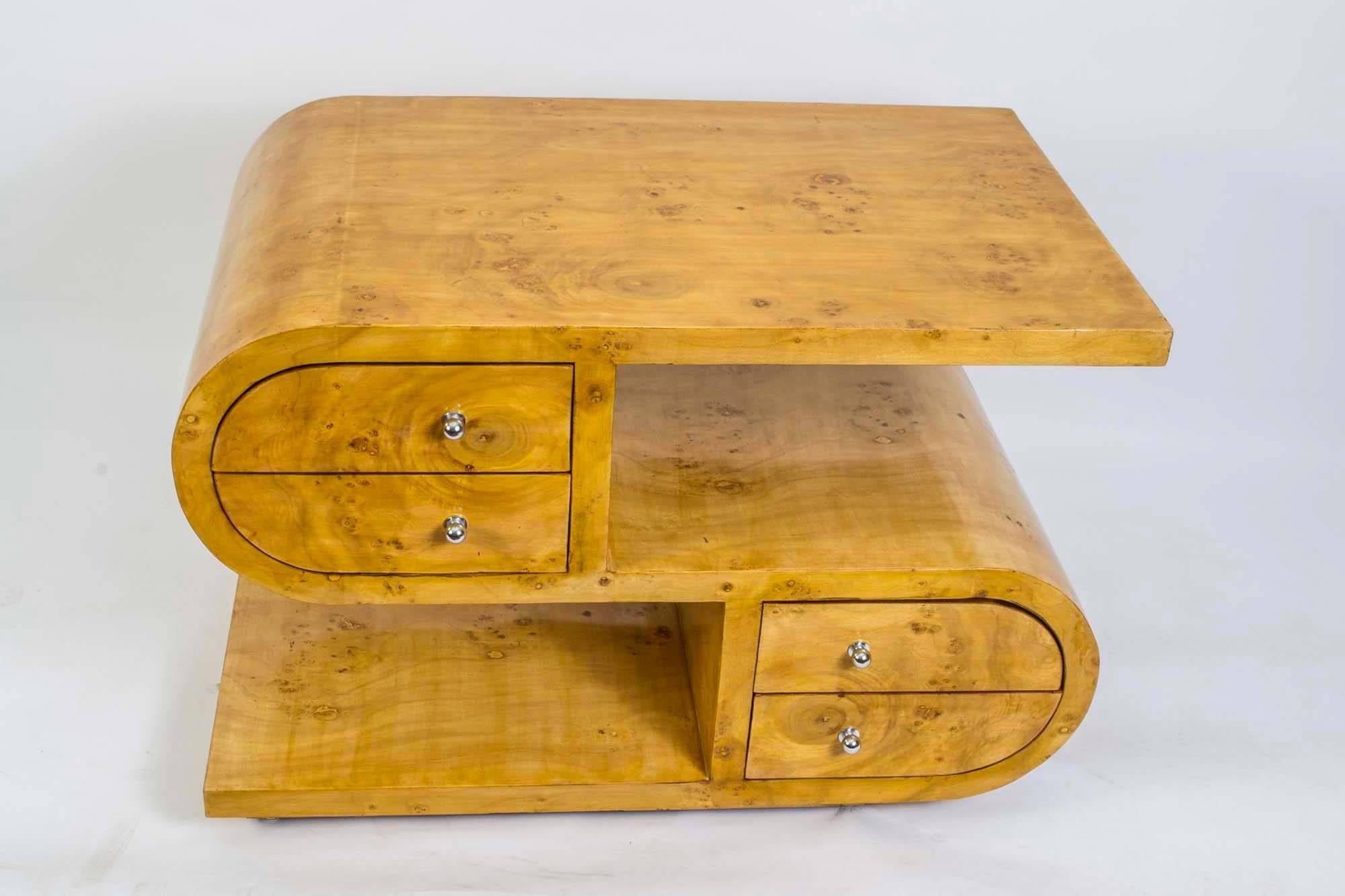 Double Sided Art Deco Style Cabinet Side Table 3