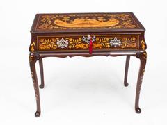 18th Century Dutch Mahogany Floral Marquetry Side Table