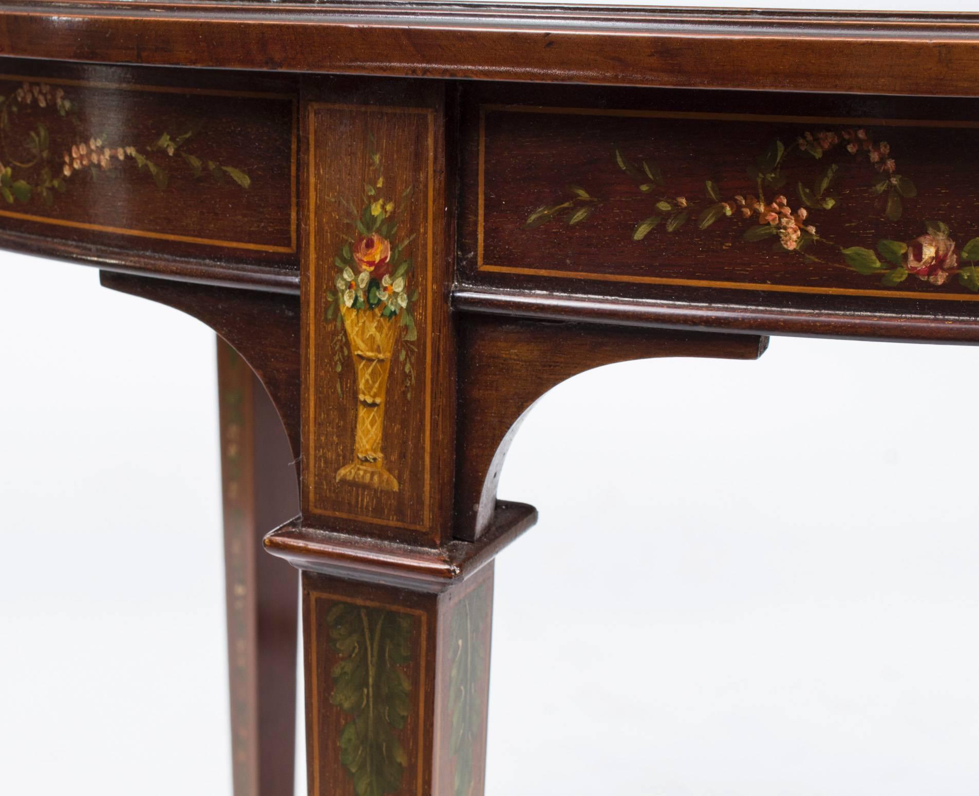 Late 19th Century 19th Century English Mahogany Painted Occasional Table