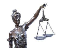 Stunning Large Bronze Lady Justice Statue Judicia