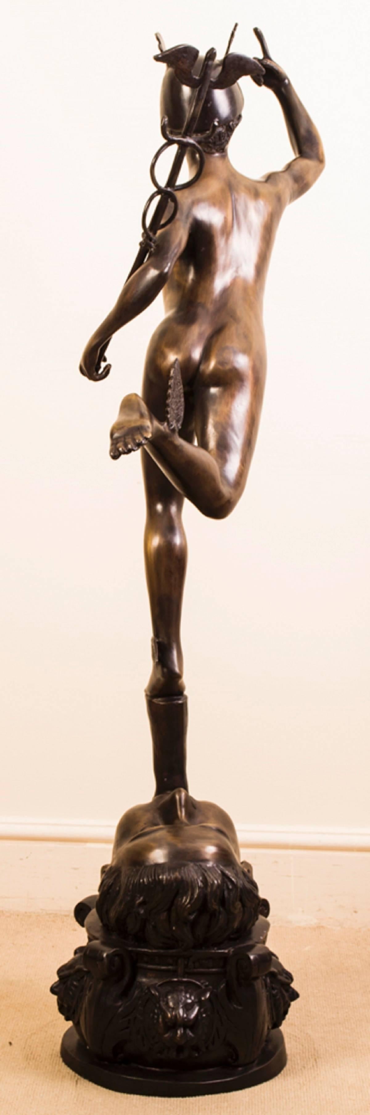bronze hermes statue