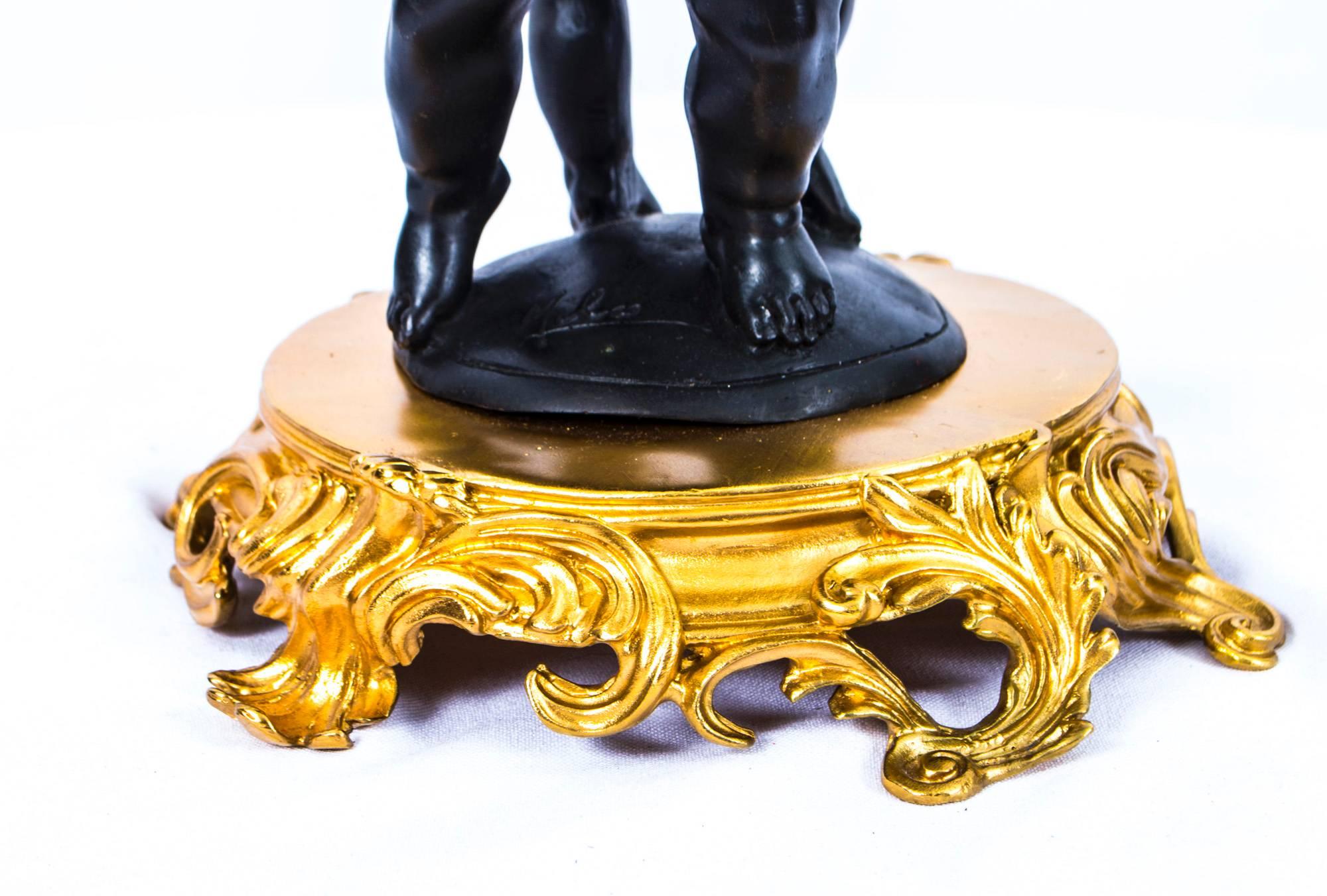 Stunning Cut-Glass and Bronze Ormolu Cherub Centrepiece 3