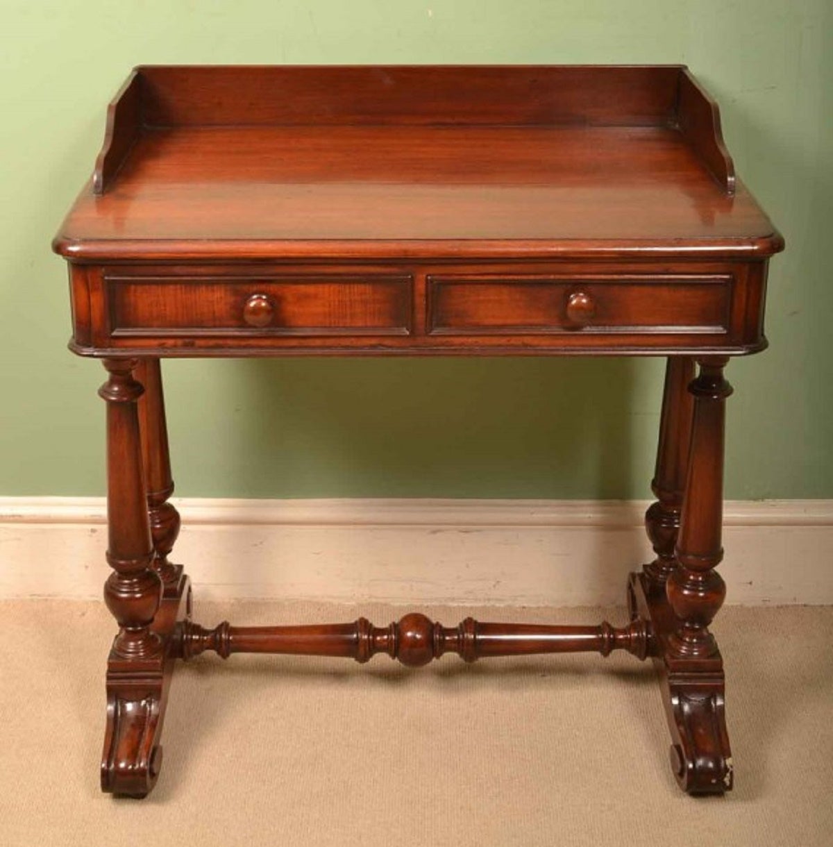 Antique Small Victorian Mahogany Writing Table Circa 1860 At 1stdibs