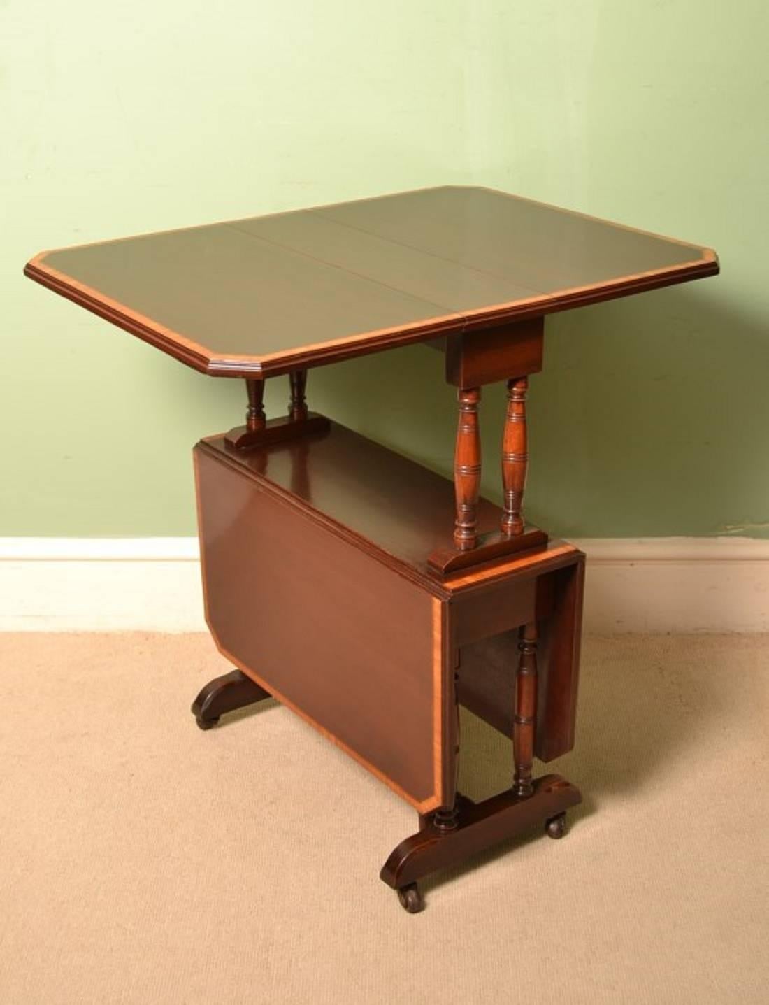 Early 20th Century Antique Edwardian Two-Tier Sutherland Table, circa 1900