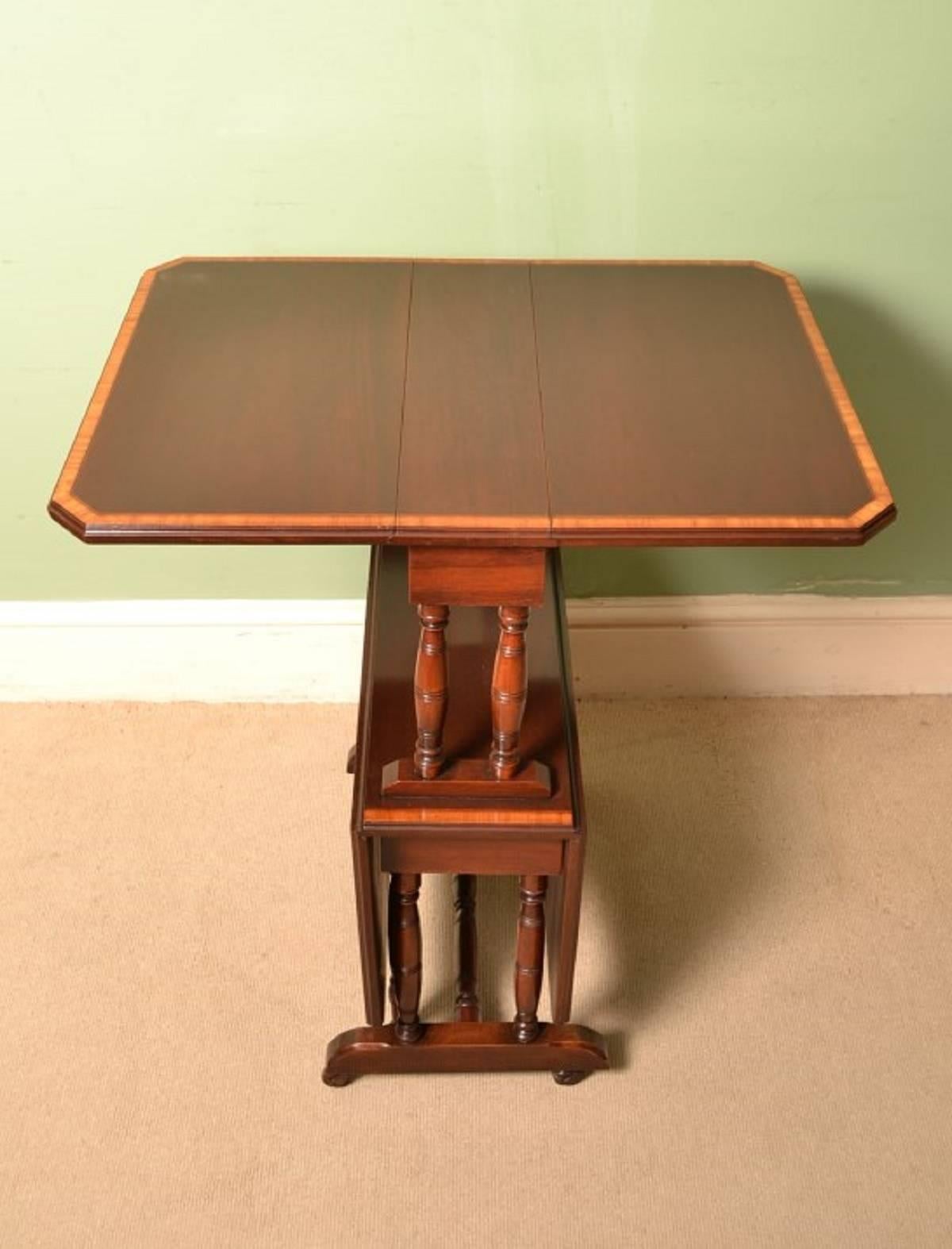 Antique Edwardian Two-Tier Sutherland Table, circa 1900 2