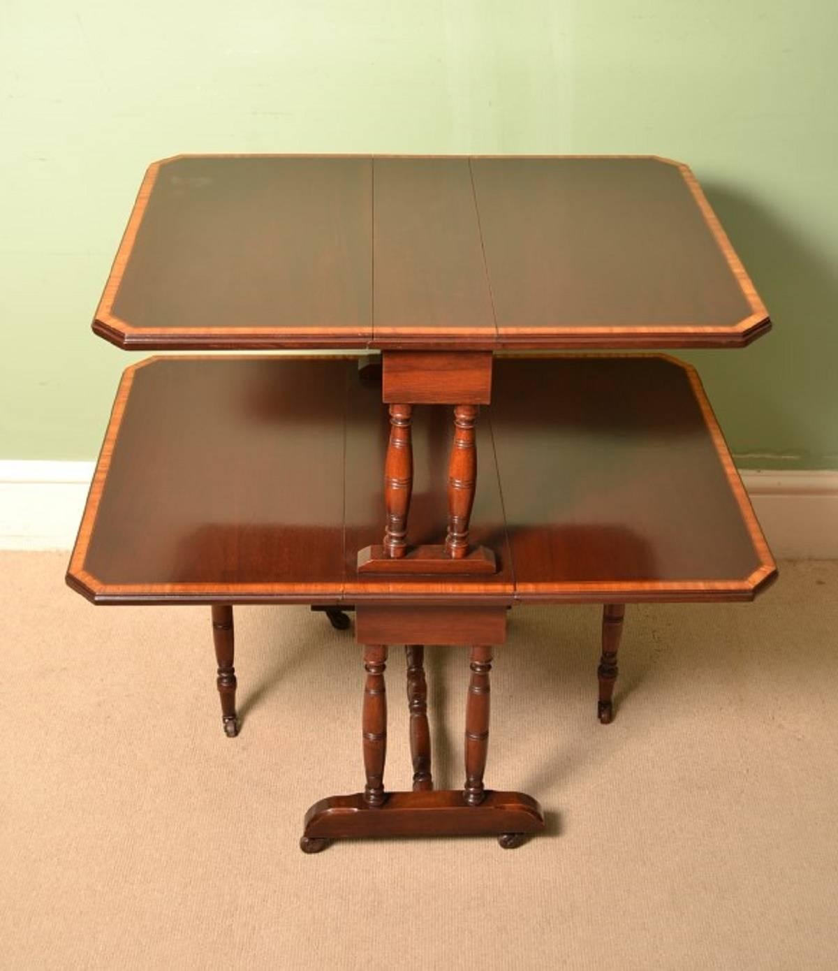 Antique Edwardian Two-Tier Sutherland Table, circa 1900 4