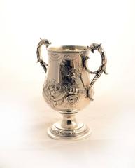 Antique English Victorian Silver Cup, 1858, Elkington