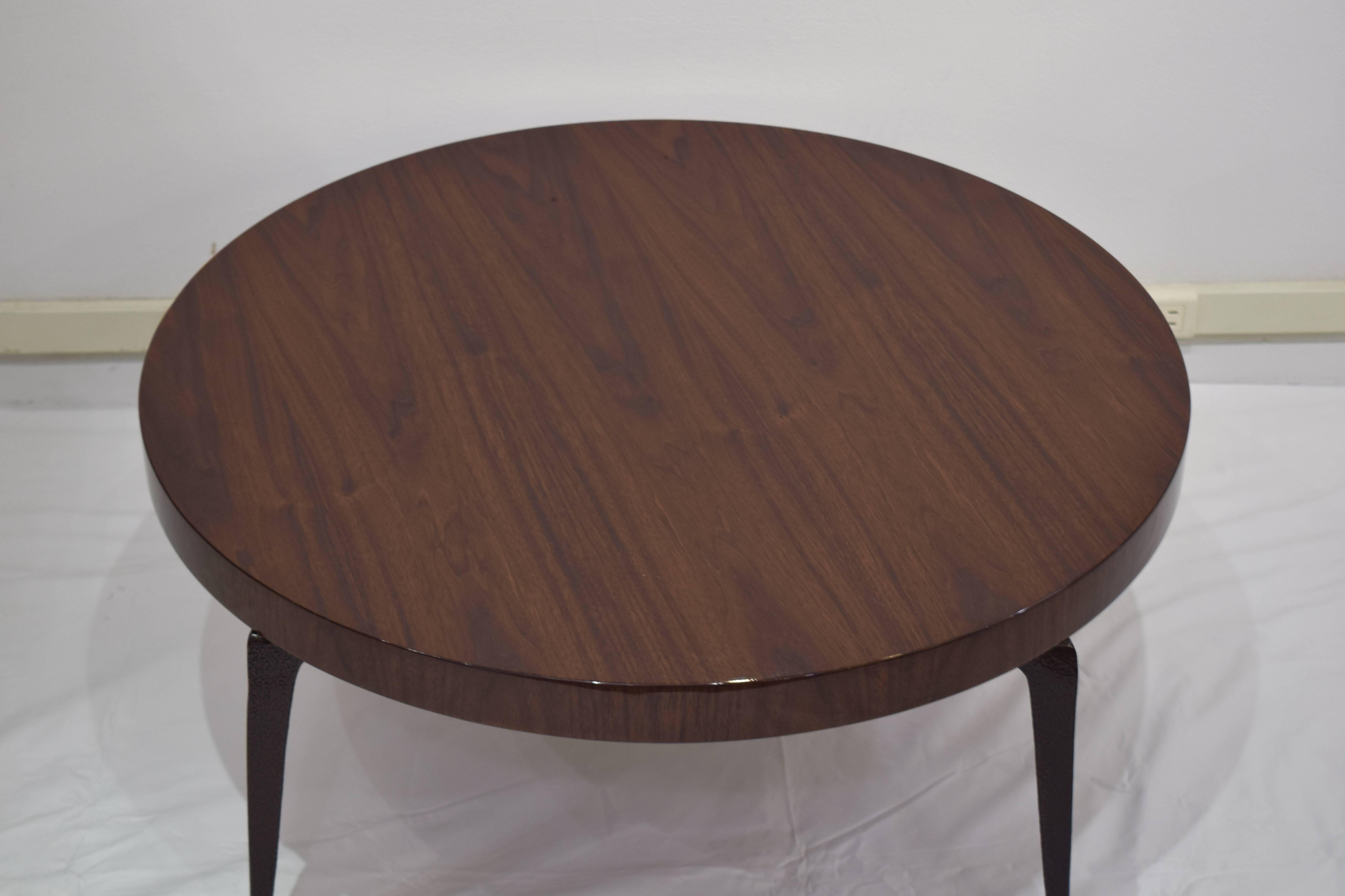 Mid-Century Modern CF MODERN Custom Round Stiletto Coffee Table For Sale