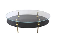 Custom Jill-Tiered Glass Coffee Table