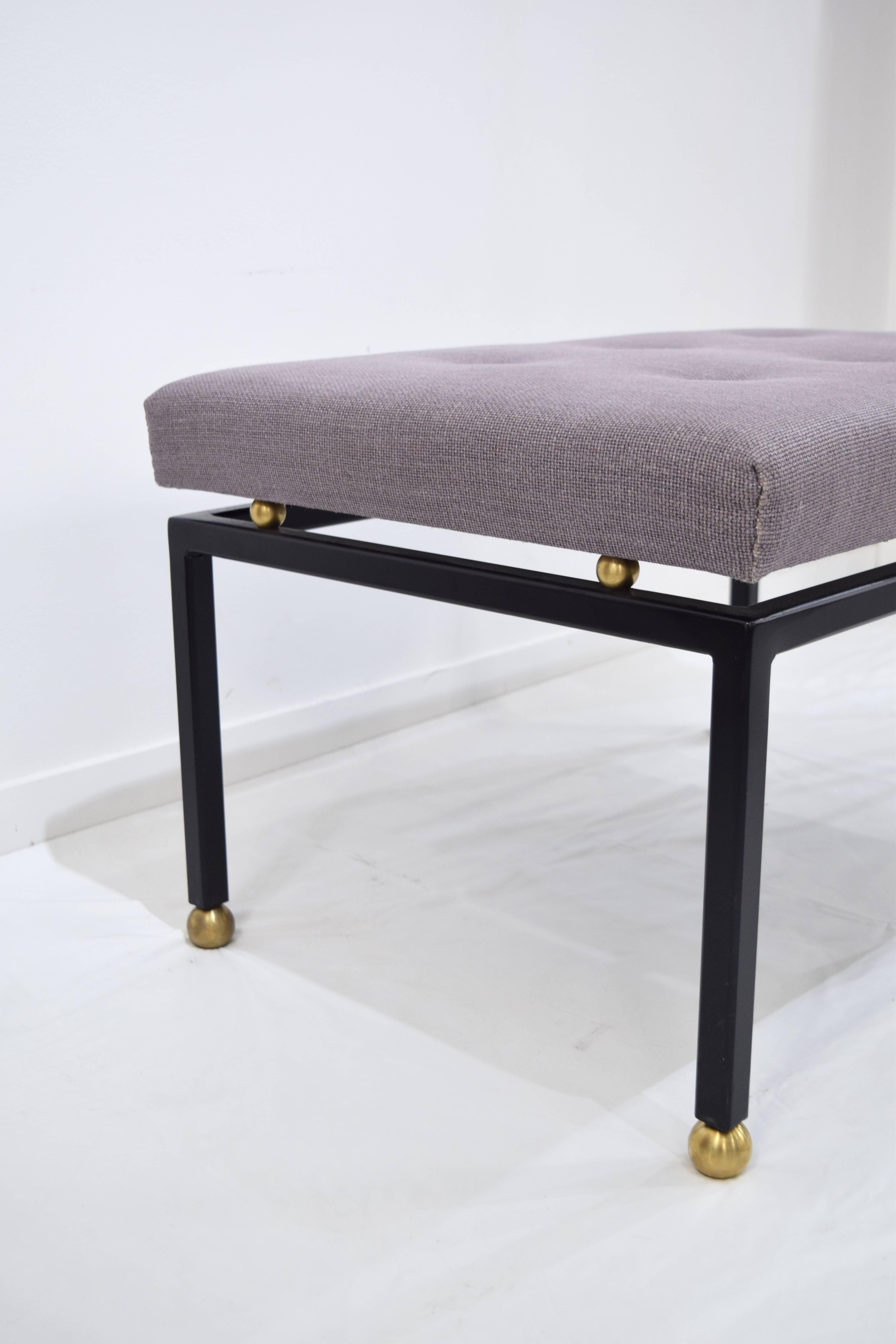 CF MODERN Custom Brass Ball Foot Bench For Sale 1