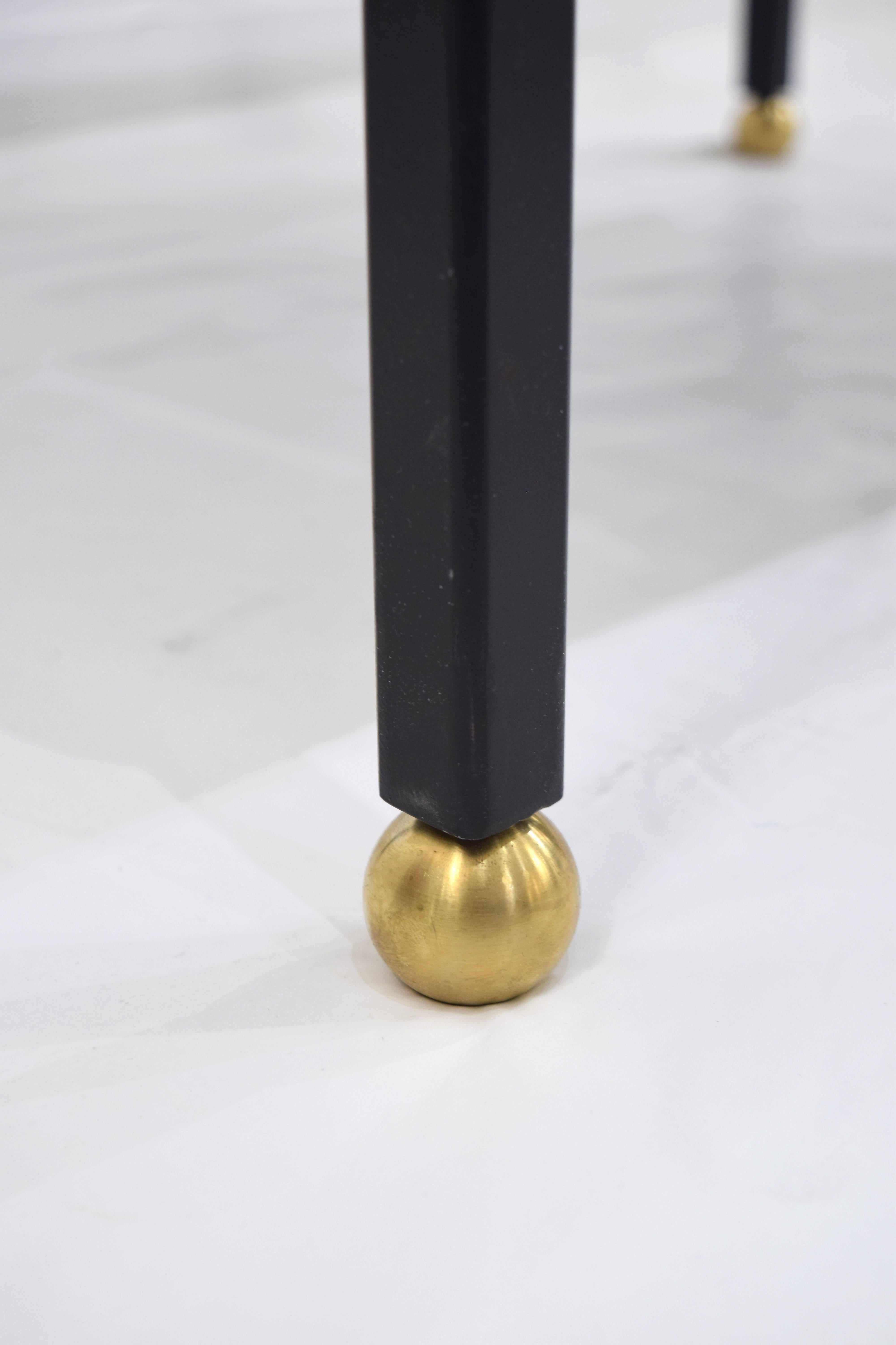 CF MODERN Custom Brass Ball Foot Bench For Sale 5