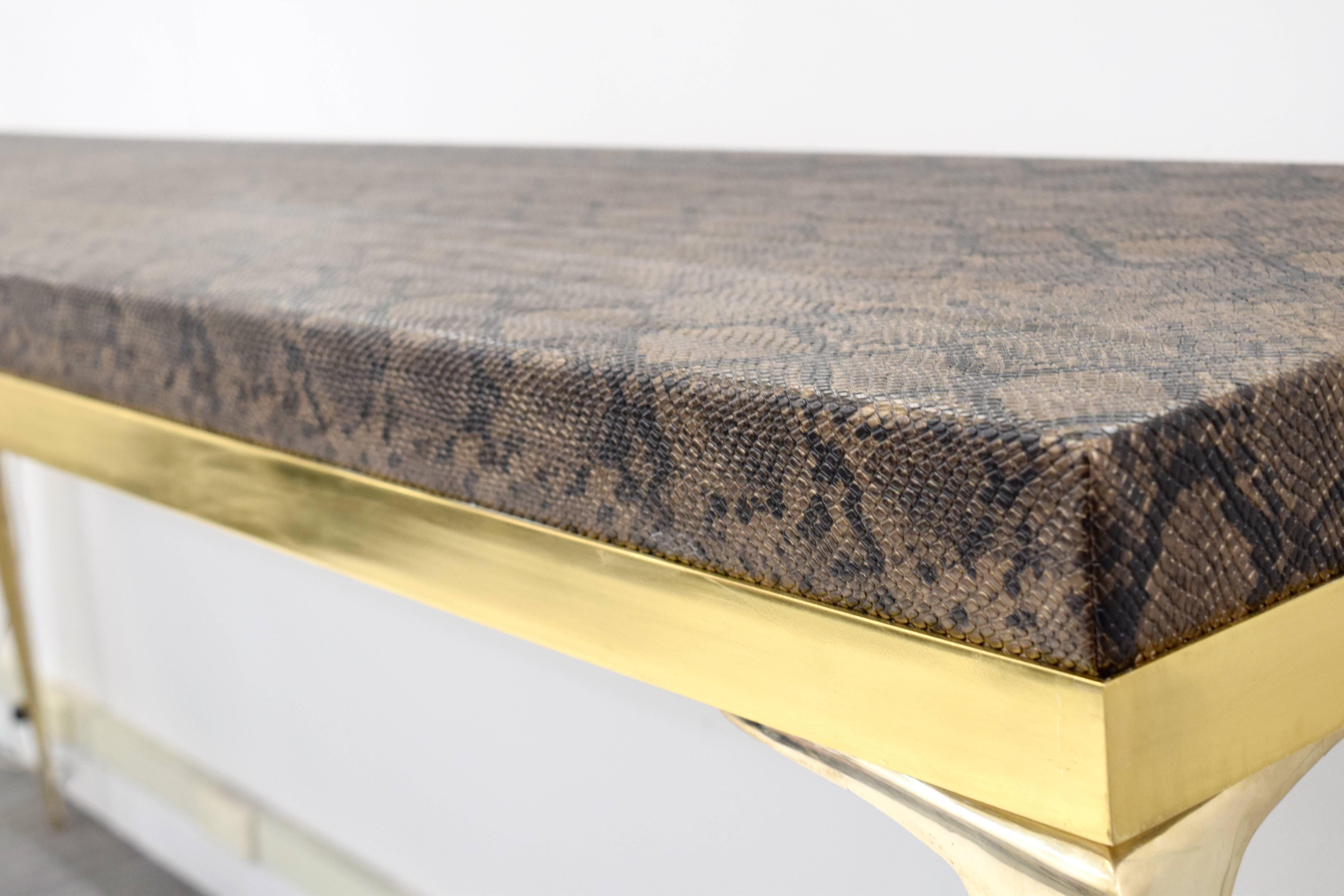 CF MODERN Custom Python Stiletto Console In New Condition For Sale In New York, NY