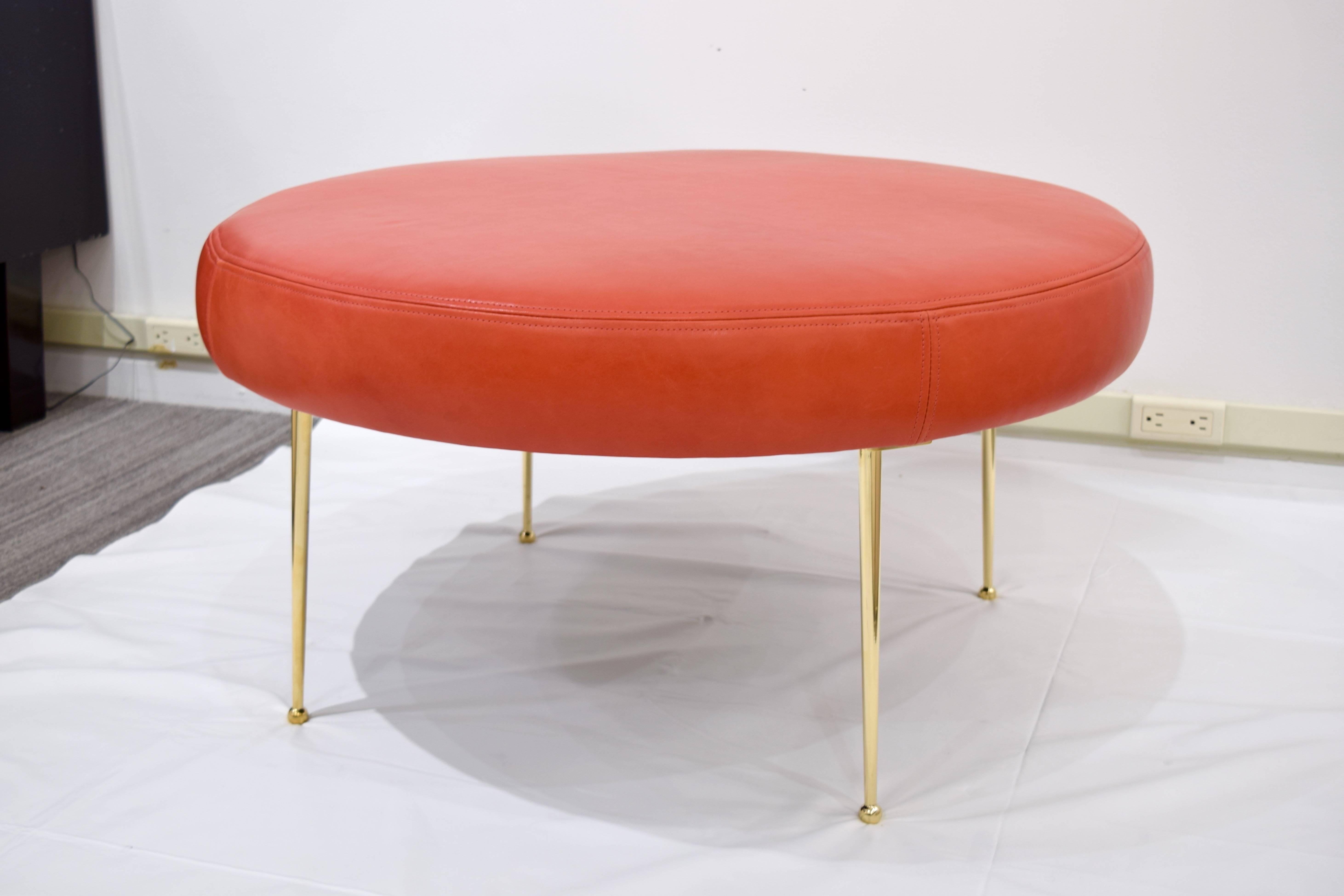 Mid-Century Modern CF MODERN Custom Orion Ottoman For Sale