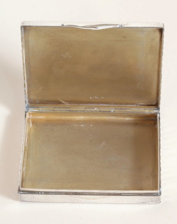 Hungarian Art Deco Silver and Enamel Box 5