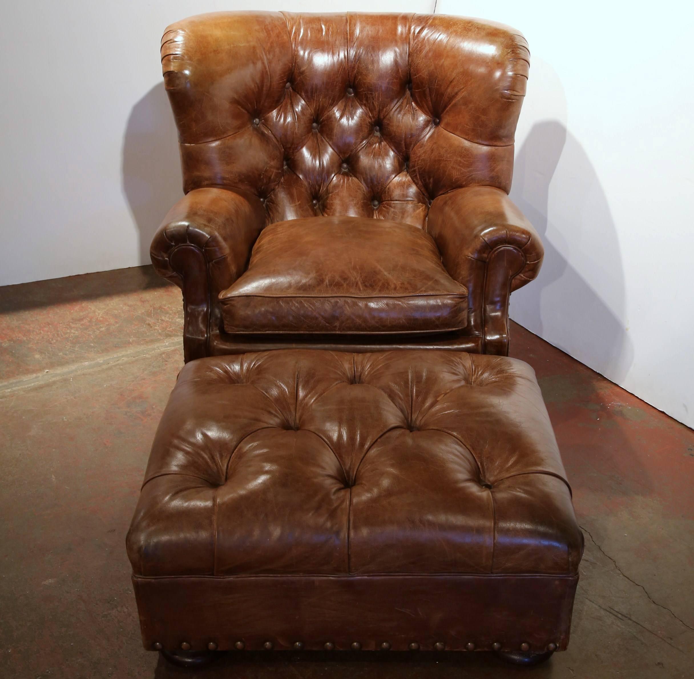 ralph lauren leather recliner