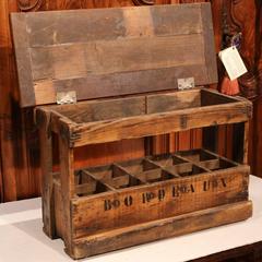 French Wine Bottles Storage Rack from Bordeaux with Lid