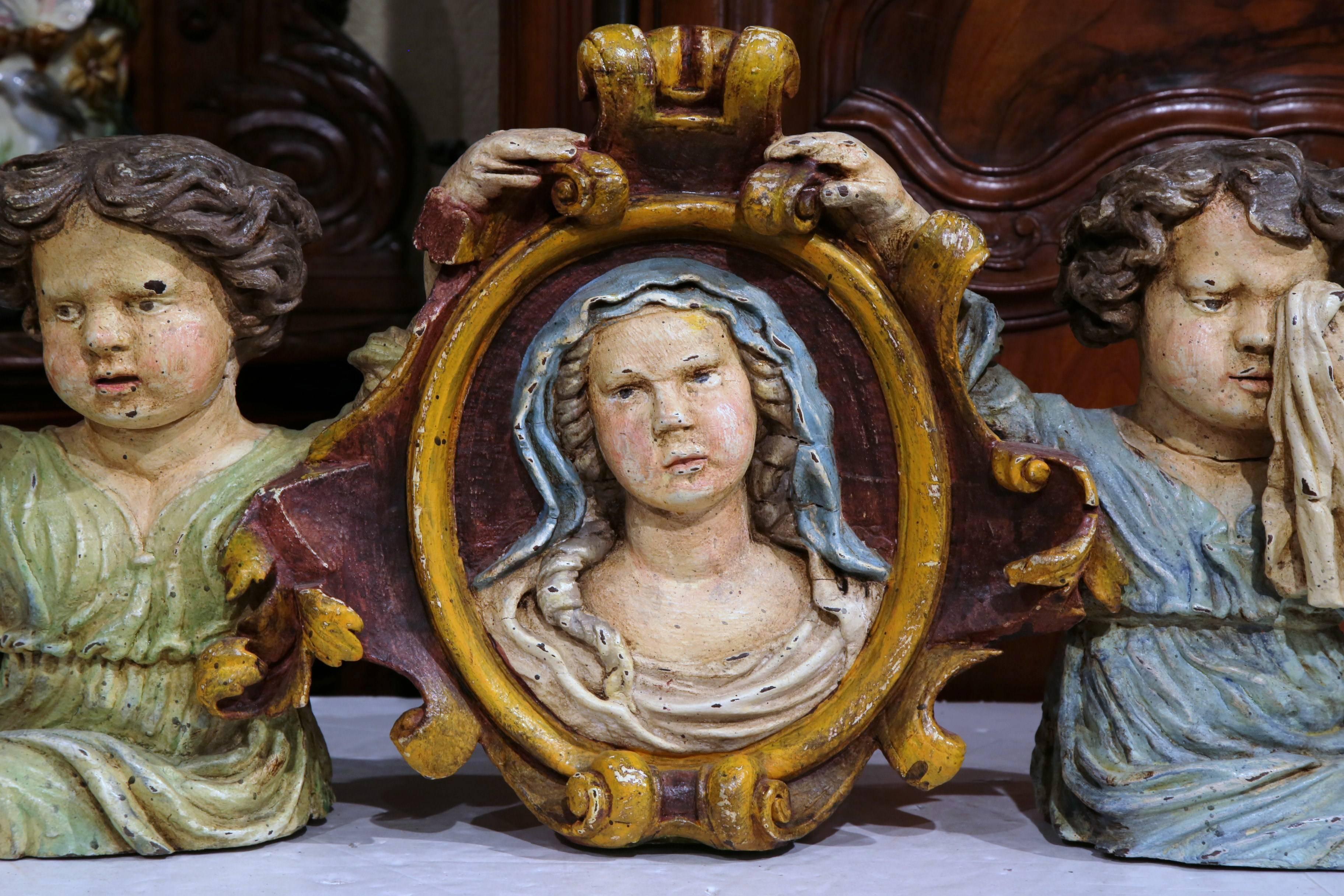 hand carved virgin mary