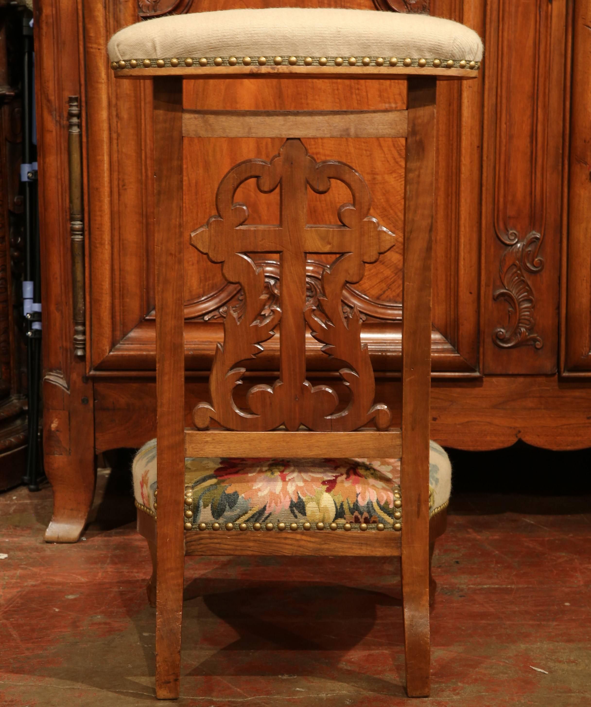 19th Century French Louis XV Carved Walnut 