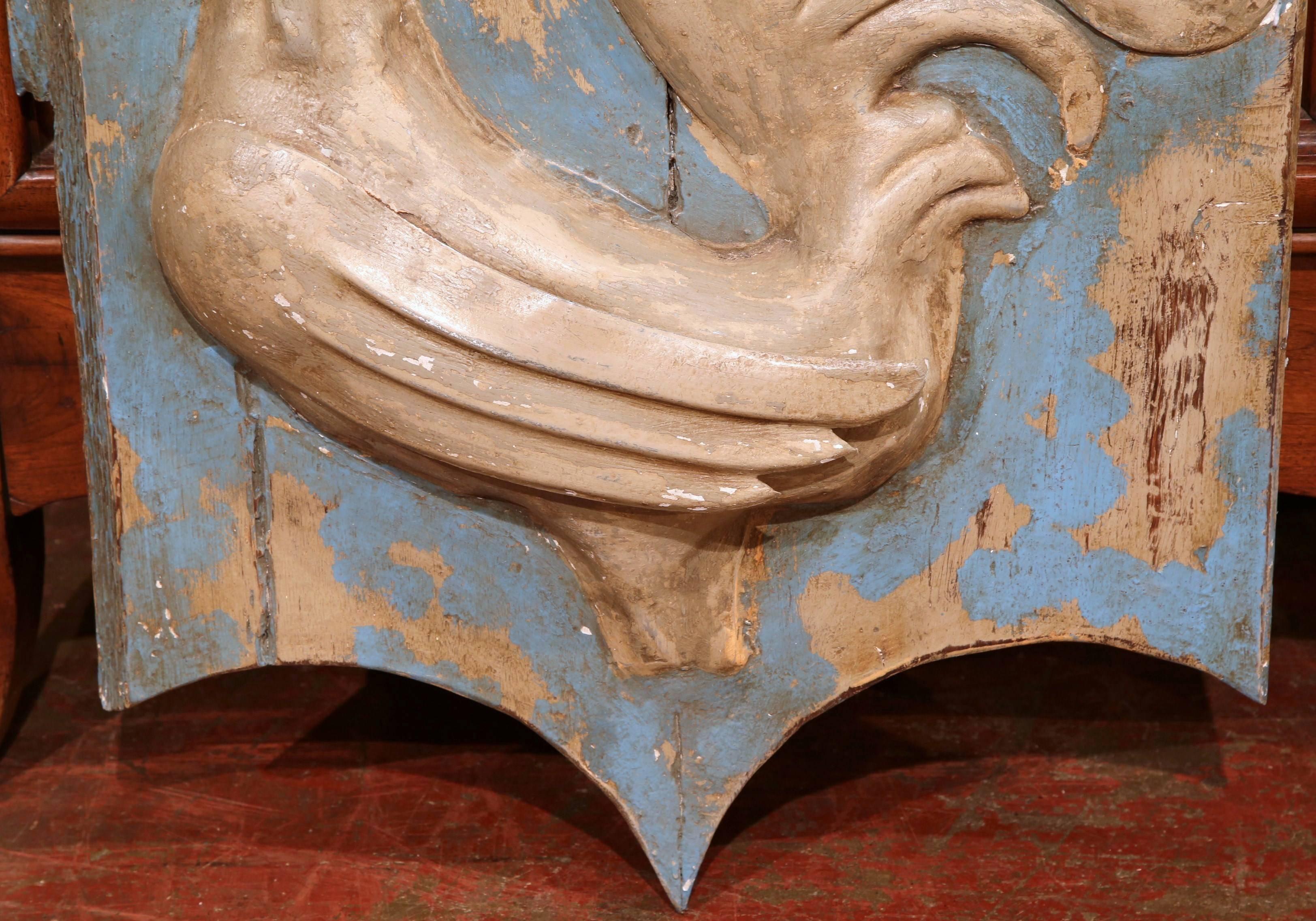 18th Century French Painted and Tole Sign with Rooster 1