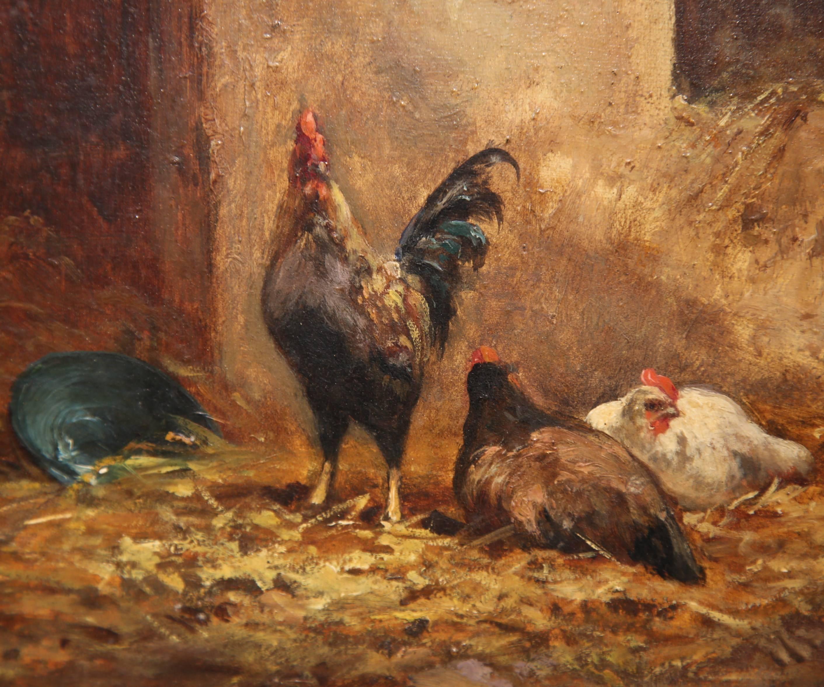 chicken oil painting