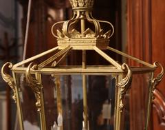Early 20th Century French Louis XV Six-Light Gilt Bronze Lantern