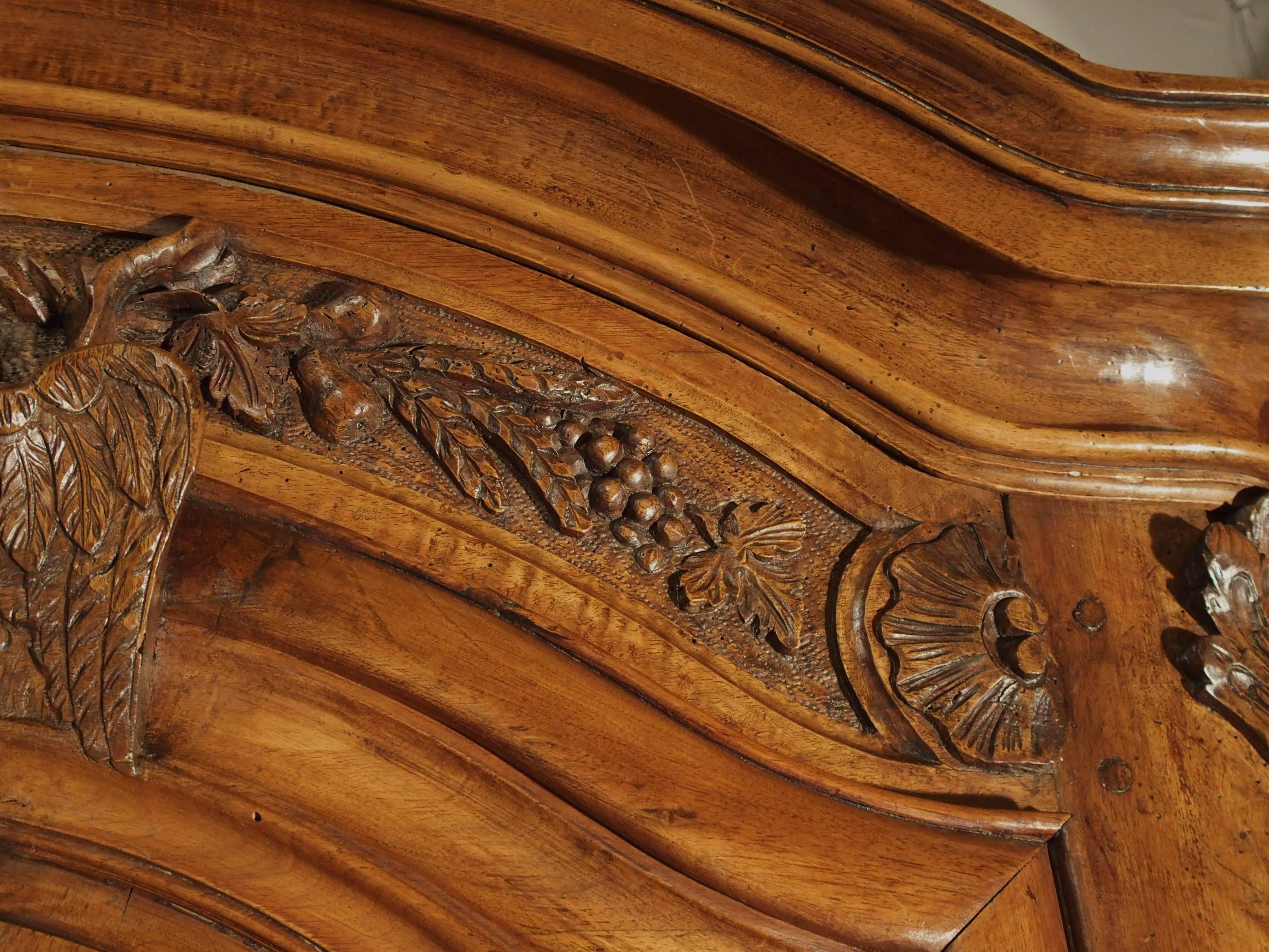 Exceptional 18th Century French Carved Walnut 