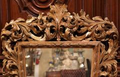Mid-19th Century French Carved Giltwood Mirror from Provence