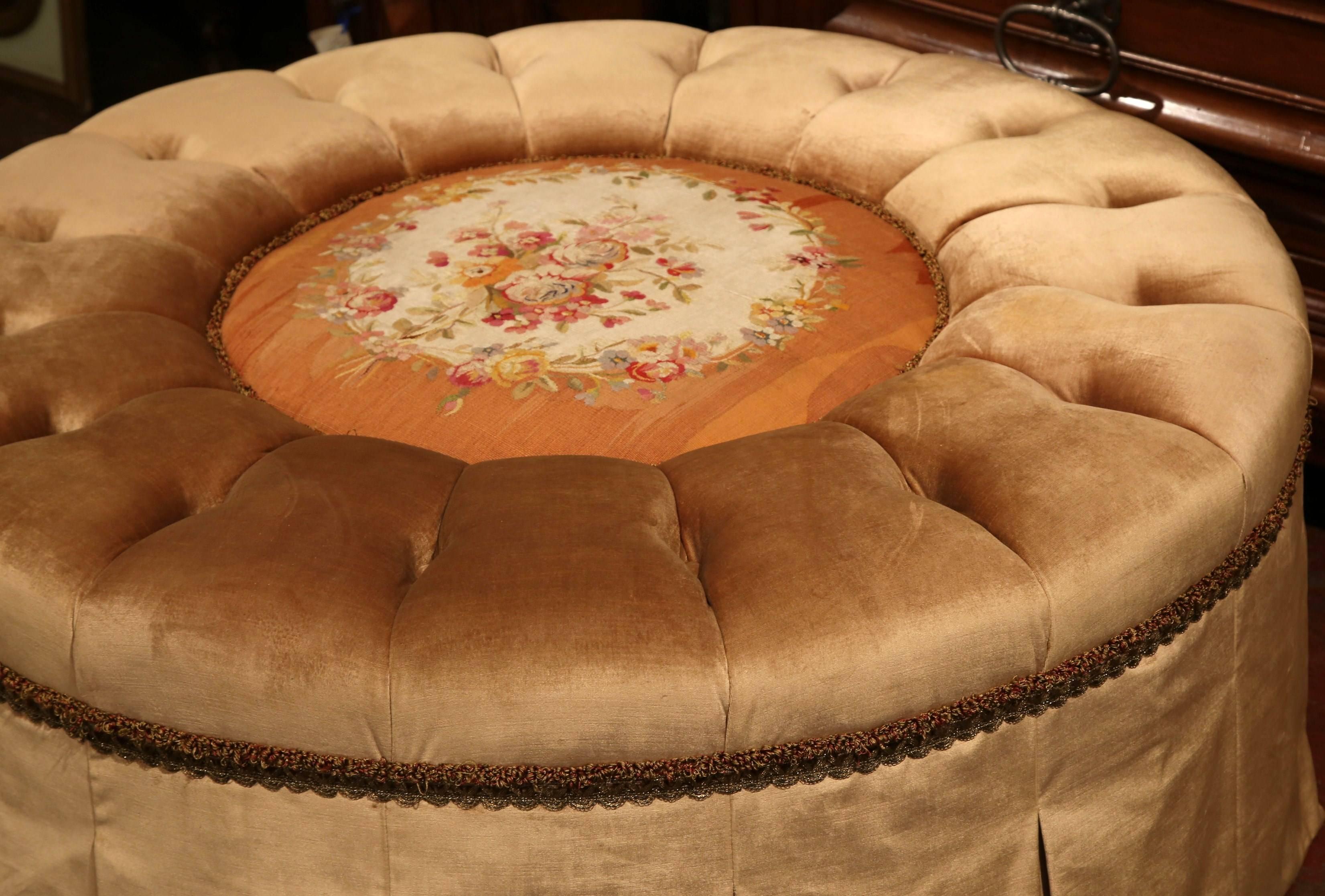 tapestry ottoman coffee table