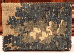 Early 20th Century French Walnut Footstool with Antique Aubusson Tapestry