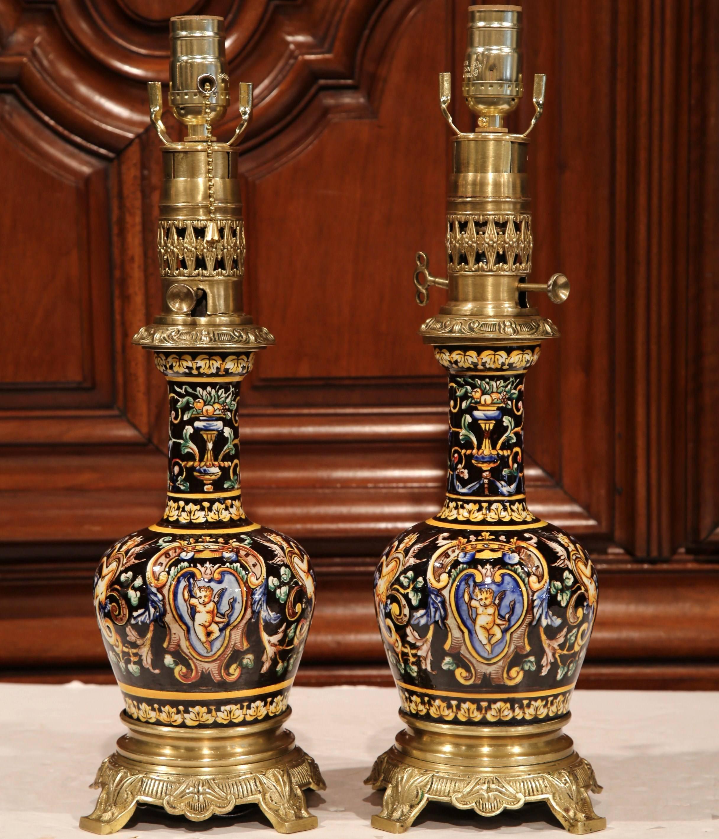 For extra light next to your bedside, try this exquisite pair of antique 