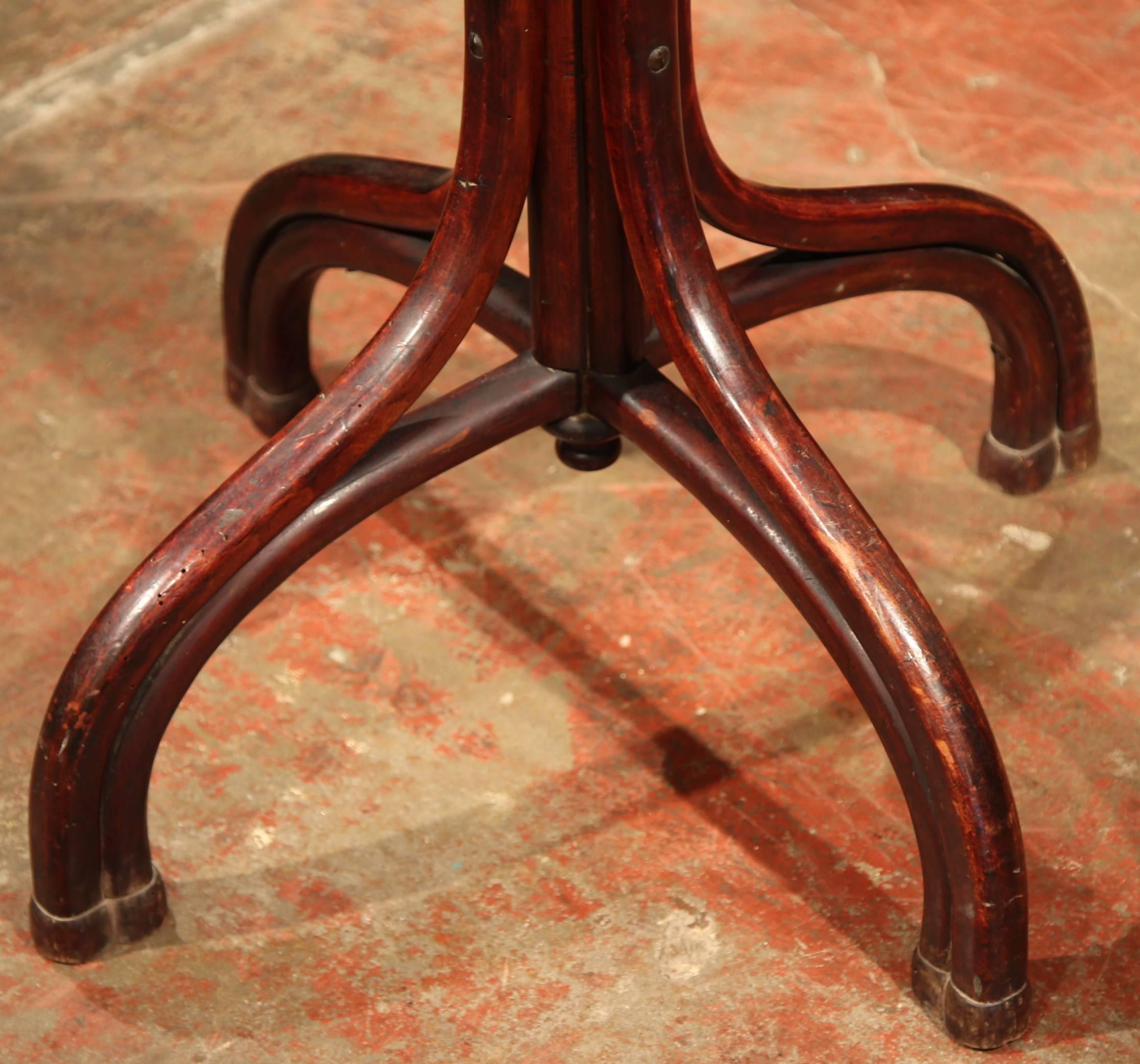 Early 20th Century French Bentwood Hall Tree with 16 Hooks Thonet Style 1